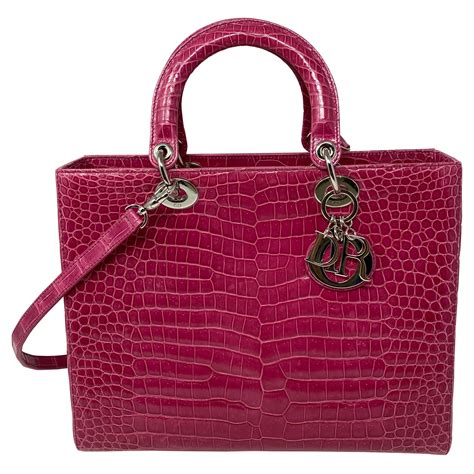 dior lady bag mini|lady dior crocodile bag.